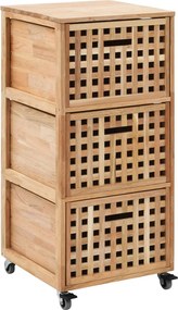 vidaXL Dulap de baie, 41 x 41 x 91 cm, lemn masiv de nuc