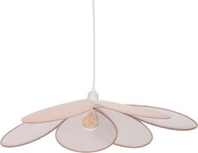 Atmosphera - Lustră suspendată cu cablu pentru copii PETAL 1xE27/40W/230V Ø 64 cm roz
