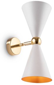 Aplica de perete design decorativ Vesper alb/auriu MYMOD108WL-02WG