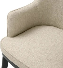 Scaun design elegant LUX Lavinia, Renato ecru/ negru