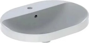 Lavoar incastrat Geberit Variform eliptic cu preaplin 60x45 cm