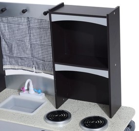 Bucatarie Jucarie HomCom cu Frigider Cuptor, Microunde, Aragaz, Chiuveta | Aosom RO