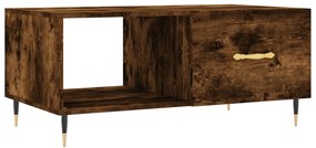 829193 vidaXL Măsuță de cafea, stejar fumuriu, 90x50x40 cm, lemn prelucrat