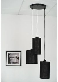 Brilagi - Lustr TUBES 3xE27/15W/230V negru pe cablu