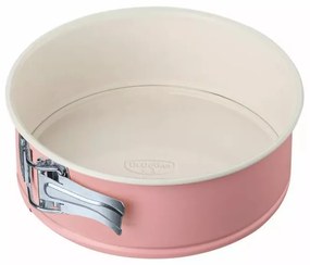Tava pentru tort Dr.Oetker Retro 4650, 18x7.5 cm, Acoperire ceramica antiaderenta, Otel carbon, Roz