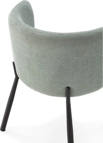 Set de scaune de sufragerie verde mentă 2 buc. tapițat Ginny – MOME