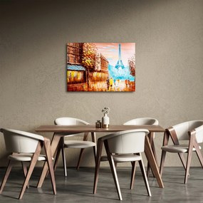 Tablou - Vremea ploioasă și Turnul Eiffel (70x50 cm)