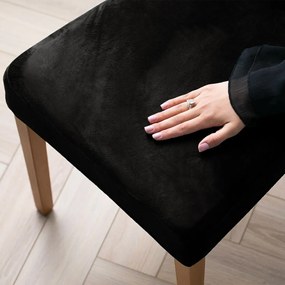 Restilo Husă pentru scaun Sento negru, 48 x 48 x58 + 10 cm, set de 6 bucăți