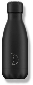 Sticlă termos Chilly's Bottles - neagră 260ml, ediția Original