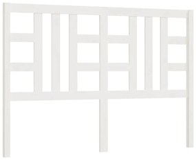 817851 vidaXL Tăblie de pat, alb, 166x4x100 cm, lemn masiv de pin