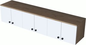 Dulap multifunctional, Hanah Home, EA103, 179.6x43.6x37.5 cm, Nuc/Alb
