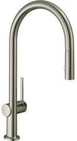 Baterie bucatarie cu dus extractibil crom periat Hansgrohe Talis M54 210 cu 2 jeturi 72801800