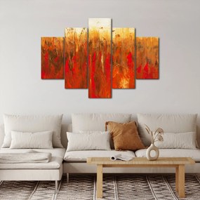 Tablou cu abstracție pictată (150x105 cm)