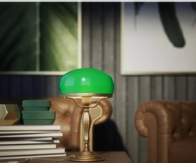 Veioza, Lampa de masa vintage Mushroom Lamp verde