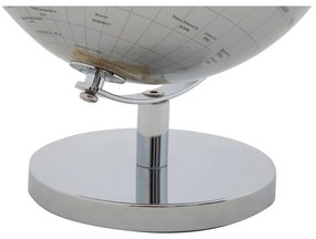 Decorațiune pentru masă Mauro Ferretti Globe, înălțime 28 cm, argintiu-auriu