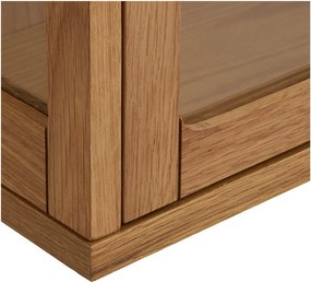 Vitrină în culoare naturală suspendată 40x60x20 cm Zamora – House Nordic