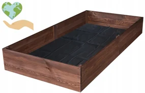 Pat din lemn natural impregnat 200 x 100 x 27 cm
