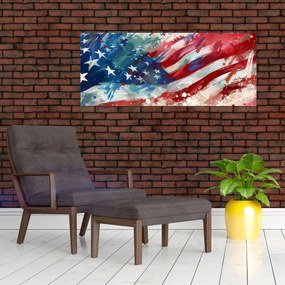 Tablou - Steagul SUA (120x50 cm)