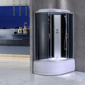 Cabină de duș Cora cu tavă adâncă și instalare pe partea dreaptă