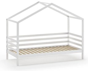 Set DALLAS în alb format dintr-un Pat copii Vipack (90 x 200 cm) și un sertar.