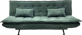 Canapea extensibila, Catifea Raiata Verde JAZZ 195cm