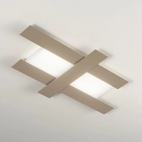Plafoniera LED DOHA P otel, alb, negru sau gri dove