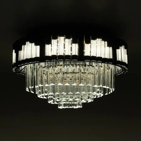 BRILAGI - Plafonieră LED dimabilă CROWN LED/41W/230V diam. 48 cm neagră + telecomandă