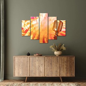 Tablou - Microfon retro (150x105 cm)