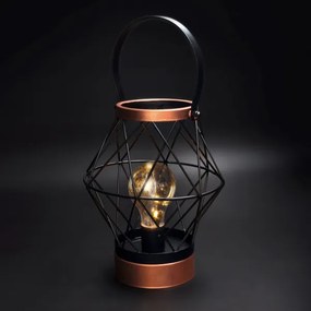 Lampă LED decorativă de masă Solight WO3105 LED/3xAA negru/cupru