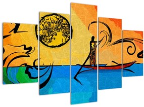 Tablou cu pictură străveche (150x105 cm)