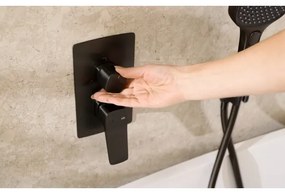 KFA Armatura 4529-301-81 - Set de duș MALAGA cu baterie încastrată, negru