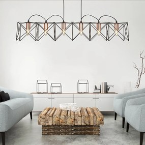 Lustra moderna design minimalist Anthea 8416-6BK SRT