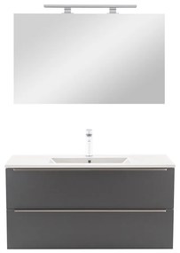 Mobilier complet de baie Vario Trim 100 alb-antracit