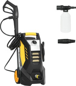 Outsunny Aparat de spălat sub presiune cu pompă din aluminiu 135 bar presiune maximă 1800W putere 540 l/h furtun 5m duză reglabilă &amp; mânere | Aosom Romania