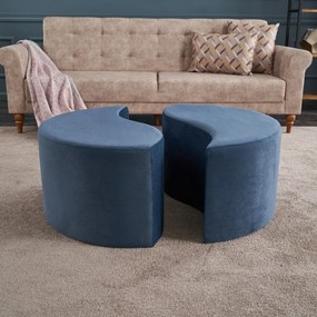 Taburet Alis Puf Blue