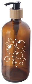 Orion Dozator de săpun din sticlă, maro, 0,5 l