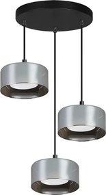 Brilagi - Pendul pe cablu AURA LUX 3xGX53/30W/230V negru/fumuriu