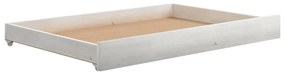 Pat extensibil de zi, 2x(90x200) cm, alb, lemn masiv de pin Alb