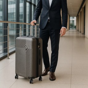 TraveLux Pro XV gurulós bőrönd szett szürke