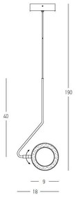 Pendul LED, Lustra suspendata moderna Lord