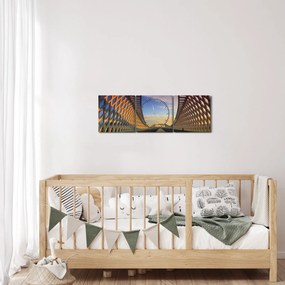 Tablou - Pod cu arhitectură modernă (cu ceas) (90x30 cm)