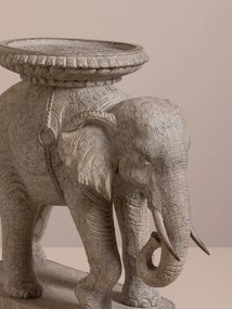 Suport lumanare din polirasină, „Elephant Royal”