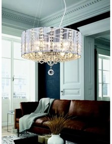 Globo 15091H - Lustră de cristal pe cablu WALLA 4xE14/40W/230V