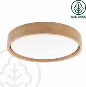 Brilagi - Lampă LED de tavan MANAROLA PLAIN, 24W, 230V, 4000K, Ø 41 cm, stejar