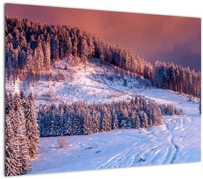 Tablou - Peisaj de iarnă (70x50 cm)