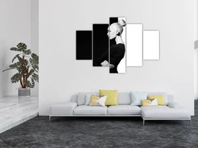 Tablou - O femeie à la yin și yang (150x105 cm)