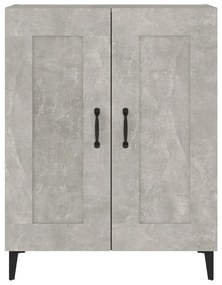 Servanta, gri beton, 69,5x34x90 cm, lemn compozit Gri beton, 1
