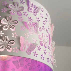 Lustră pe cablu ONLI TITILLA 1xE27/22W/230V mov/alb