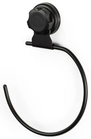 Suport autoadeziv pentru prosoape Compactor Bestlock Black, negru