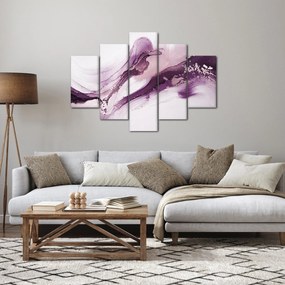 Tablou - Artă fluidă violet (150x105 cm)